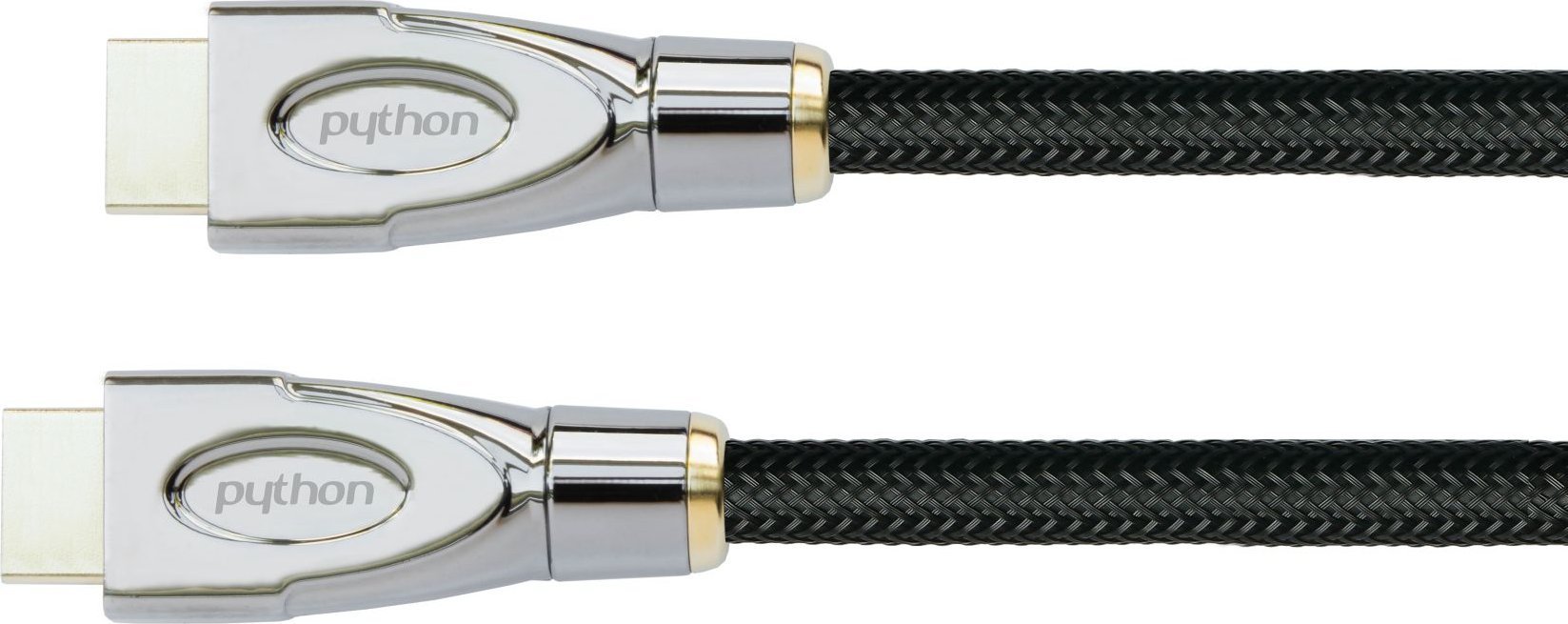 Kabel PYTHON Python HDMI« 2.1 Kabel 8K UHD-2 Nylongeflecht schwarz 1,5m