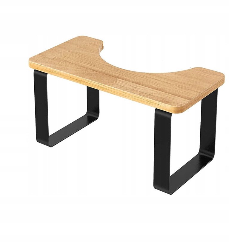 Podnóżek TOALETOWY WC Podest TABORET Łazienkowy ANTYPOŚLIZGOWY DREWNIANY