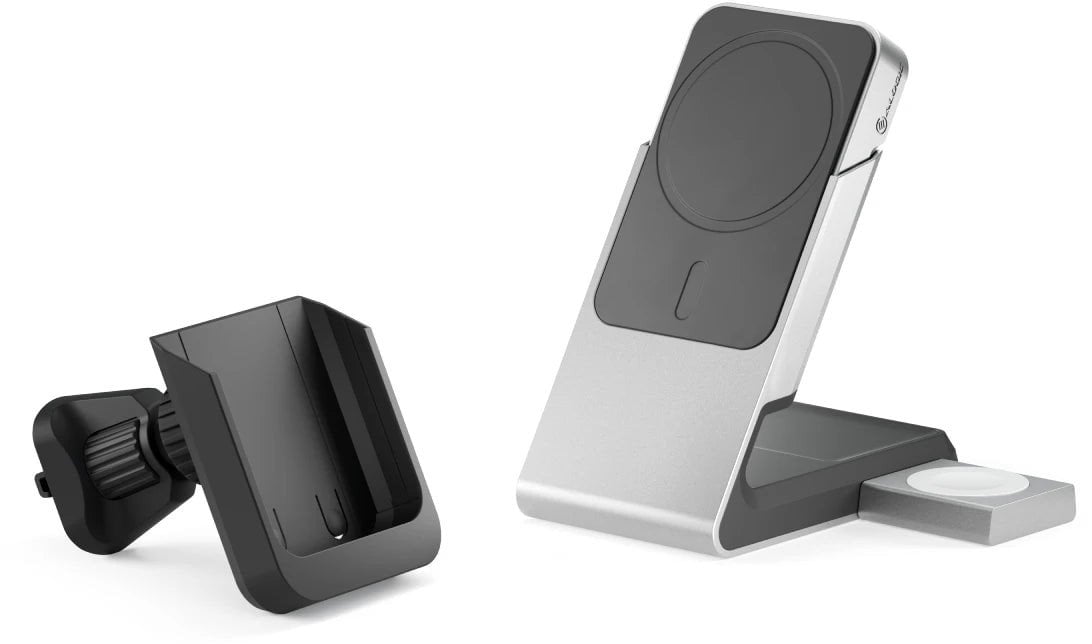 Alogic Matrix+ Wireless 3-in-1 Ladestation MagSafe + Vent Mount