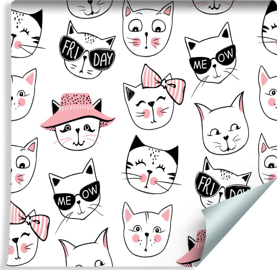 Muralo Tapeta Dla Dzieci - Zabawne Kotki