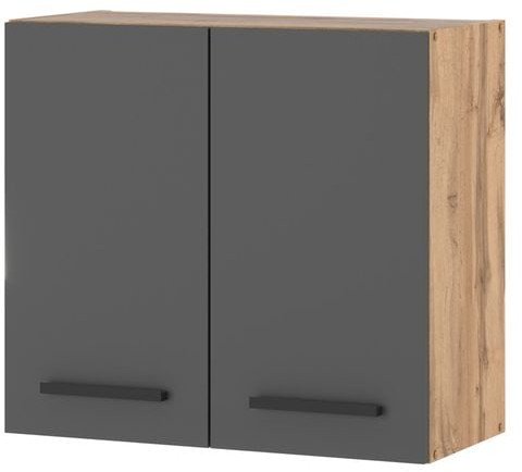 Szafka Kuchenna Wisząca Górna Modułowa 80cm Blande Wotan Szary Mat