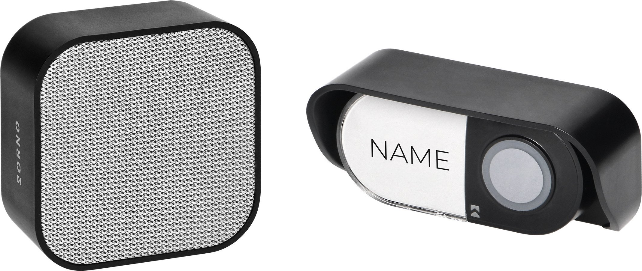 Orno ATEL AC, dzwonek bezprzewodowy sieciowy, learning system, 38 dźwięków, 150m, czarny