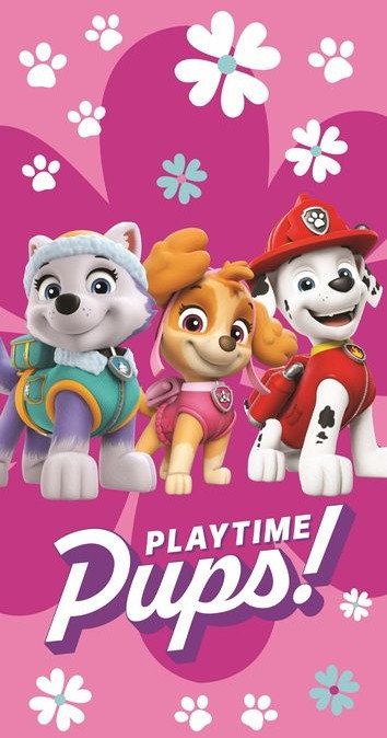 Vaikiškas rankšluostis Paw Patrol, 70x140 cm