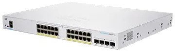 Cisco CBS250-24P-4X-EU-RF łącza sieciowe Zarządzany L2/L3 Gigabit Ethernet (10/100/1000) Srebrny