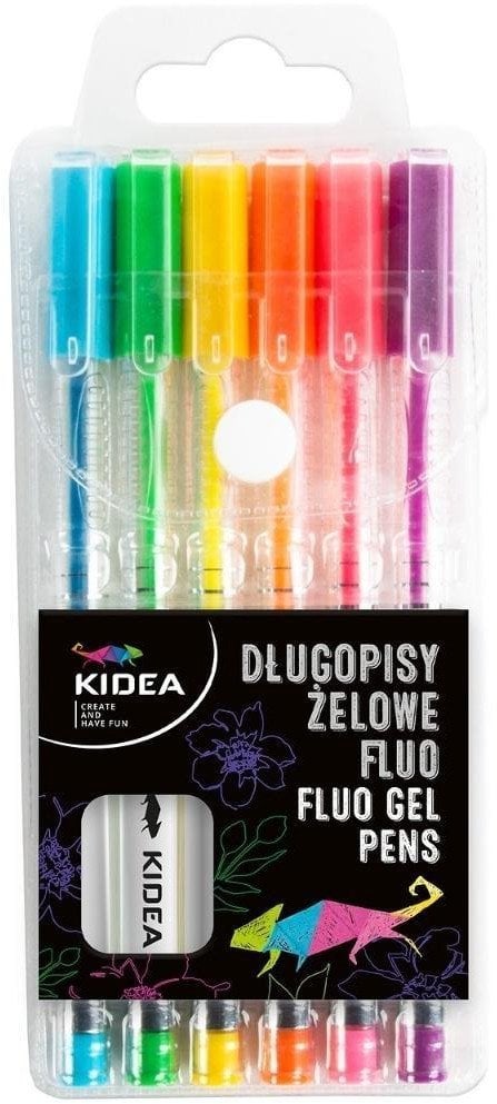 DLUGOPIS GEL 6KOL FLUO DERF KIDEA ETUI