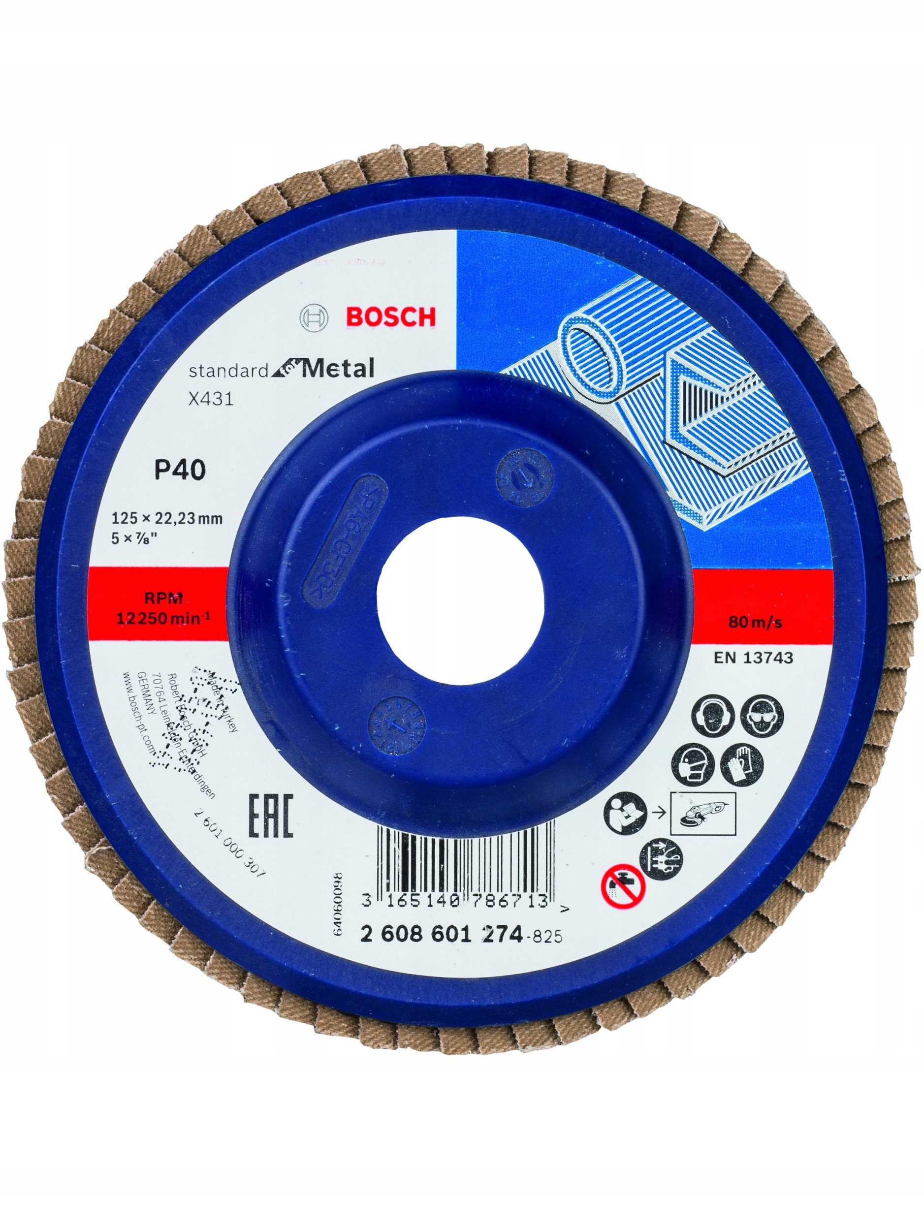 TARCZ/LISTK,X431 PROST, 125x22.23mm, G40