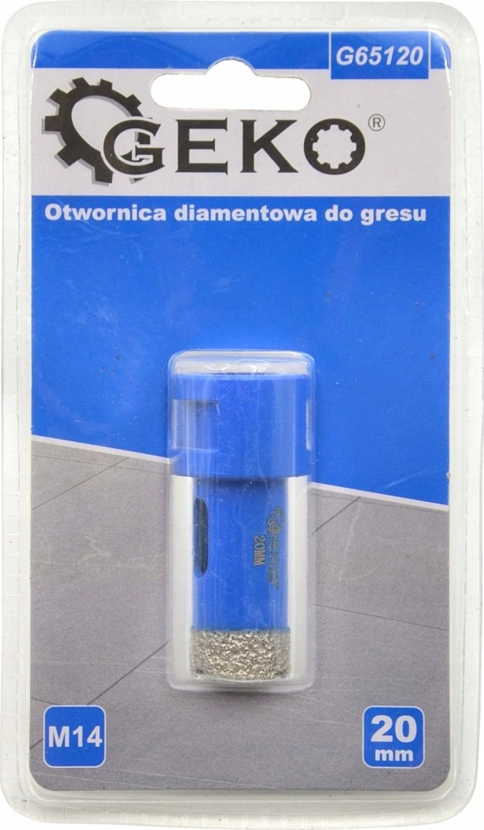 Geko Otwornica diamentowa do gresu 20mm M14 (50)