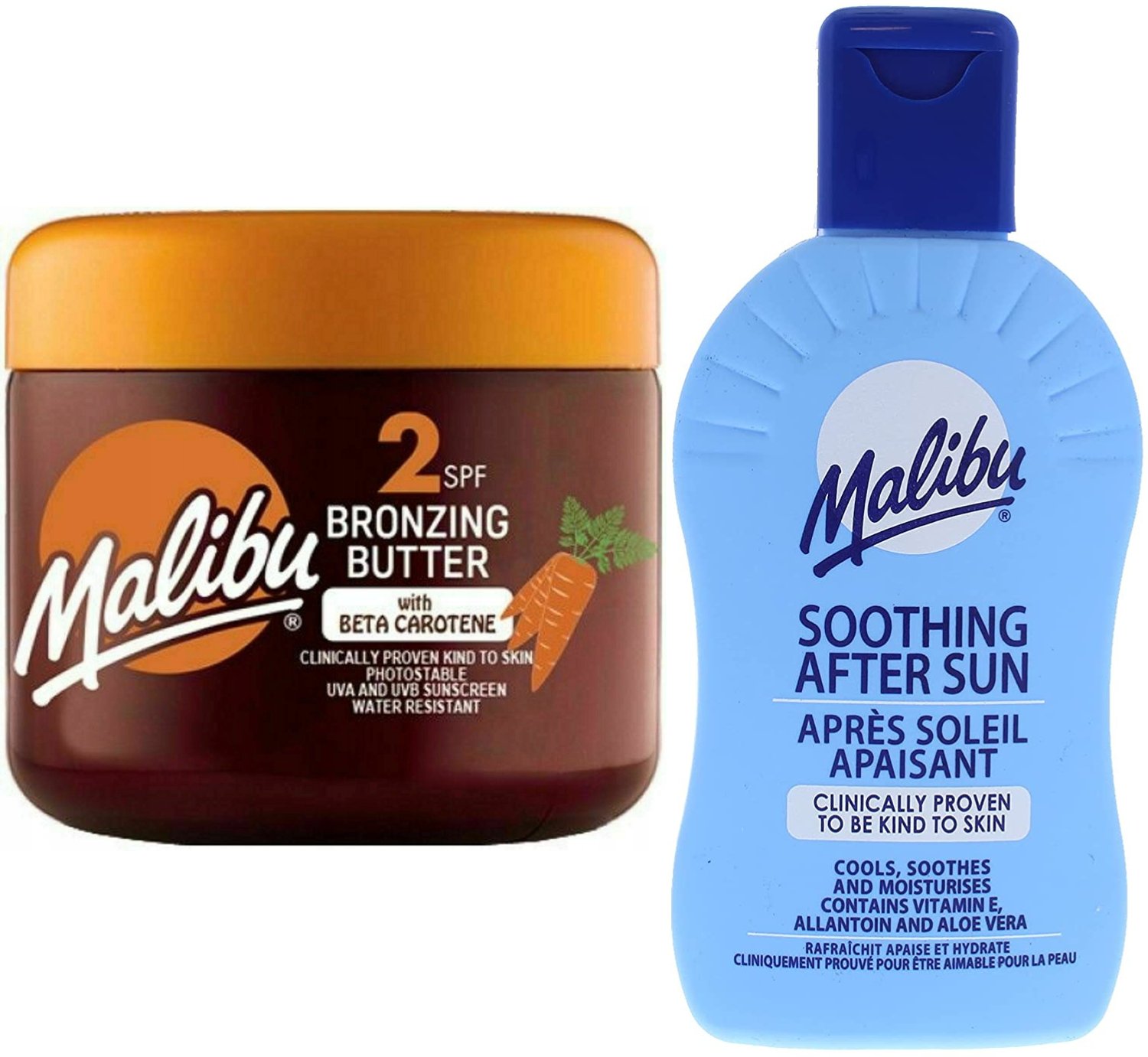 Malibu Masło Przyspieszające SPF2 + Balsam Po Opalaniu 200ml