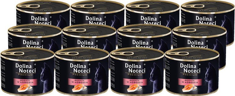 Dolina Noteci Premium z łososiem 12x185g