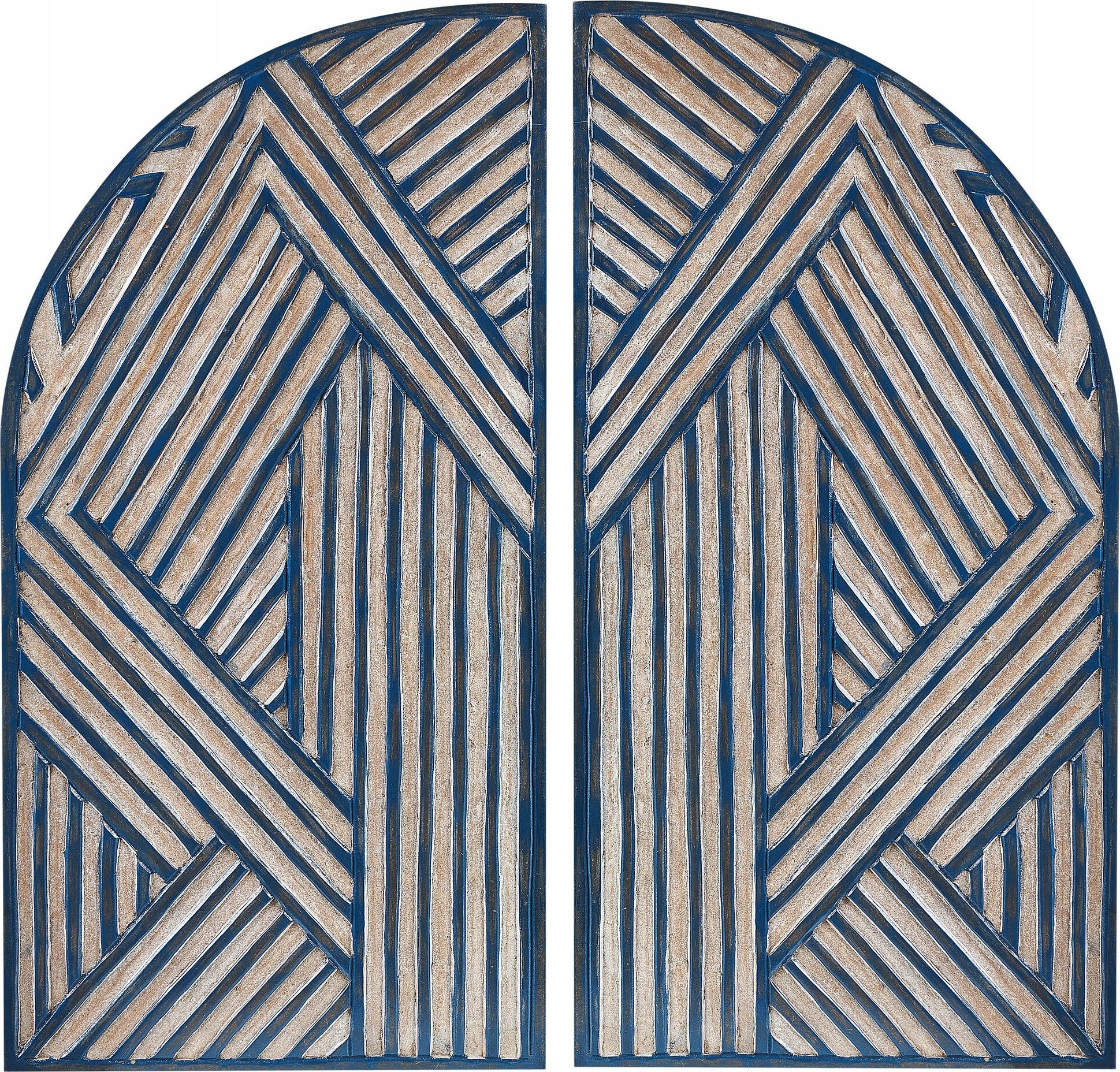 Beliani Dekoracja ścienna niebieska OGAN