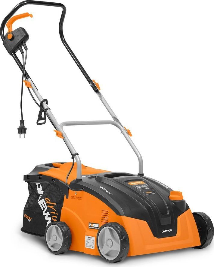 Daewoo DSC 1500E Wertykulator do trawy areator 2w1 aerator + 2 wałki moc 1300W szerokość 32 cm