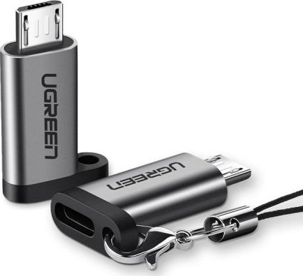 Adapter USB Ugreen USB-C - microUSB Szary (ugreen_20200327152723)