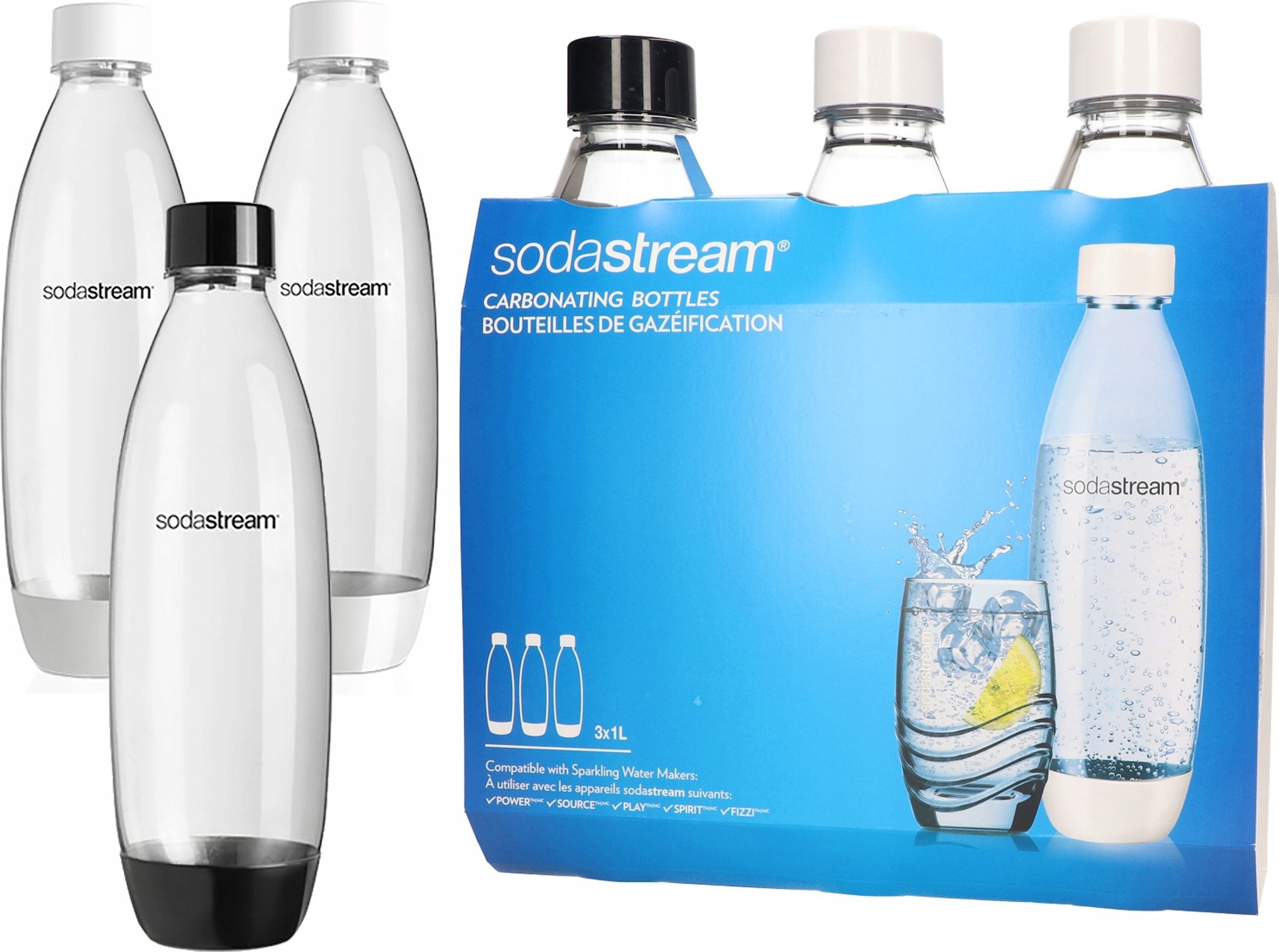 Sodastream Zestaw 3 butelek PET Fuse 1L