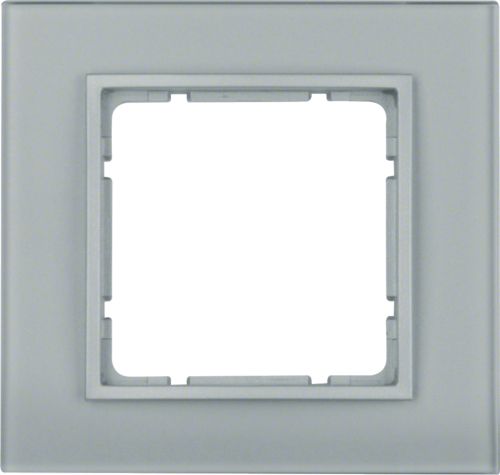 Berker Ramka pojedyncza B.7 szklana aluminiowa (10116414)