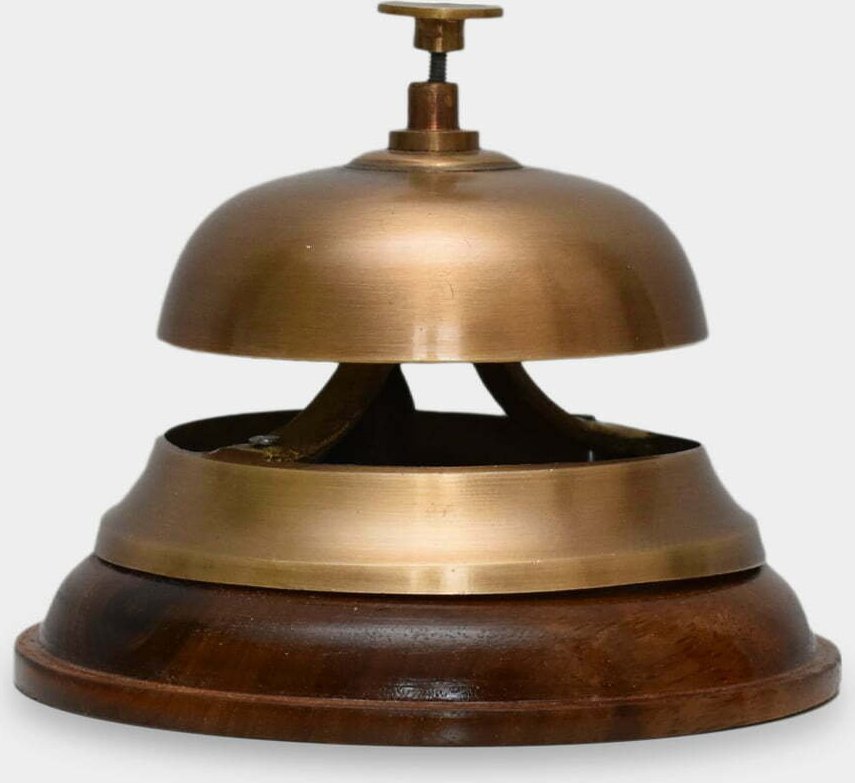 rzezbyzbrazu Hotelowy Dzwonek Recepcyjny Mosiężny