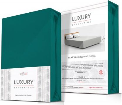 Darymex Prześcieradło jersey elastan z gumką GREEN/ZIELONY/140x200x30