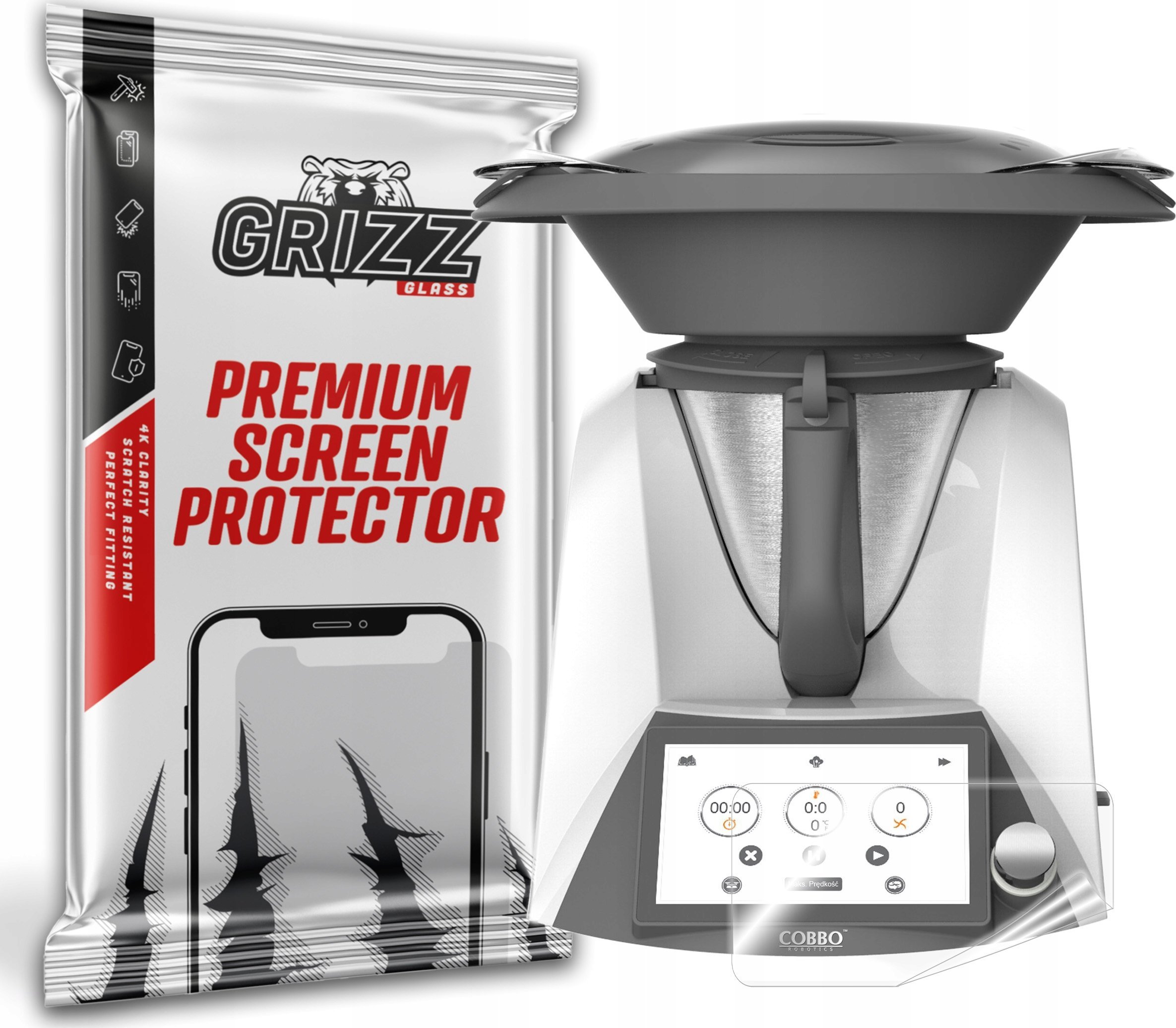 GrizzGlass Folia ceramiczna GrizzGlass CeramicFilm do Cobbo 7 Termorobot OC-1