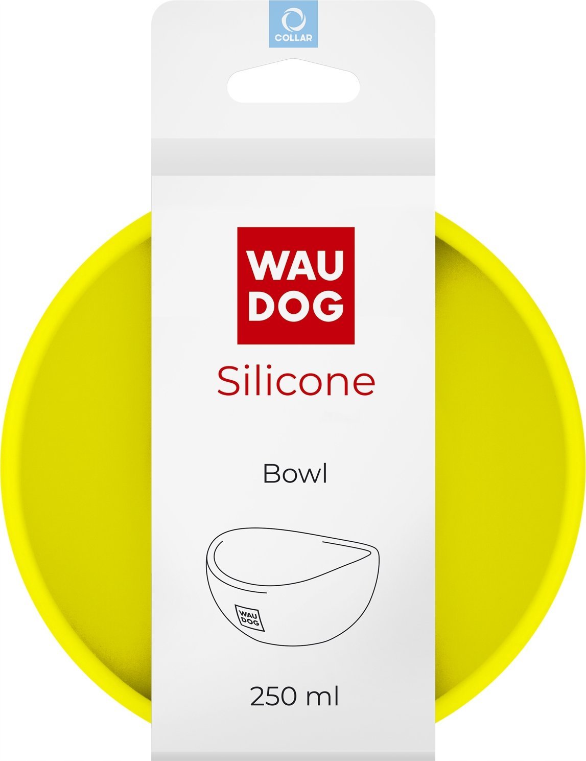 Collar WAU DOG MISKA SILIKONOWA 250ml ŻÓŁTA