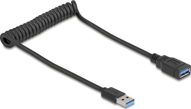 Kabel USB Delock USB-A - USB-A 0.6 m Czarny (90367)