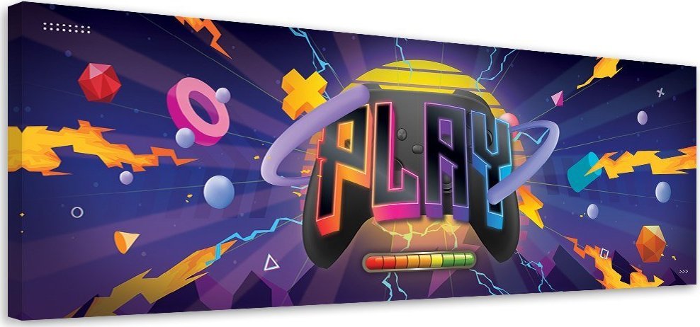 Feeby Obraz na płótnie, Symbole gry - 150x50