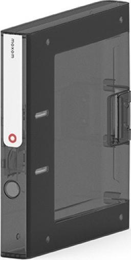 Segregator Moxom Segregator NEW BINDER MOXOM, plastikowy, A4/50mm, transparentny ciemny