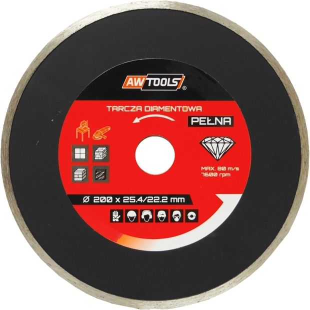 AWTools Tarcza diamentowa pełna 230 x 22,2mm (AW44230)