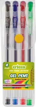 Cricco Długopisy żelowe 4 kolory