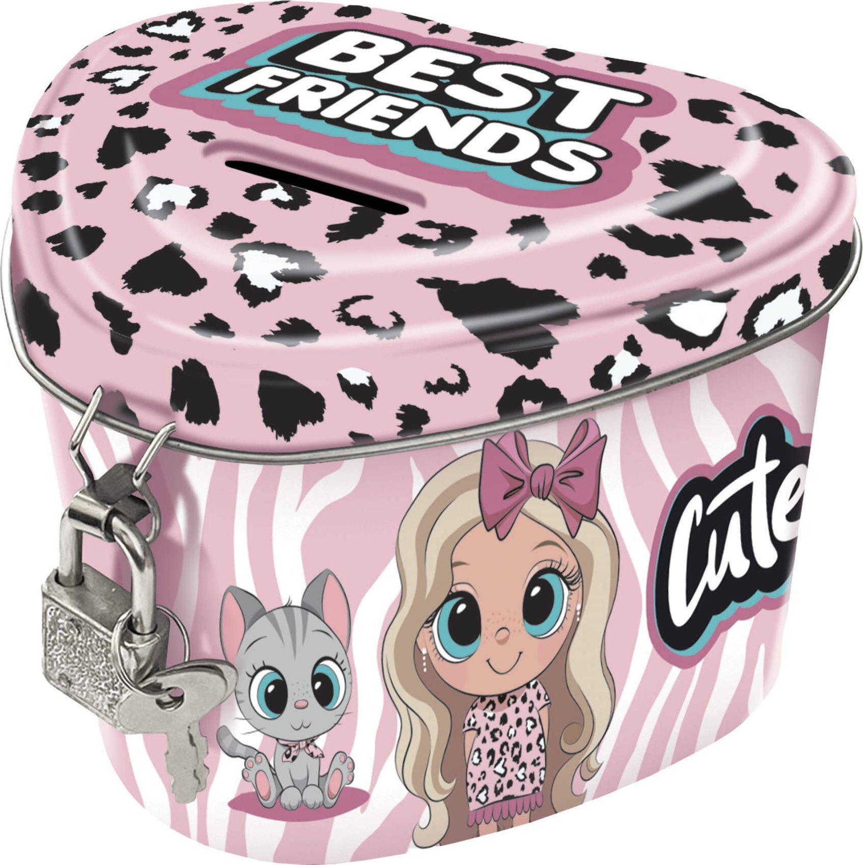 Derform SKARBONKA MET ZAM SERCE BEST FRIENDS 10 DERF FOL