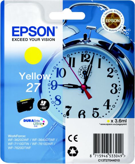 Tusz Epson Tusz DURABrite ultra 27 Standard Capacity (C13T27044012)