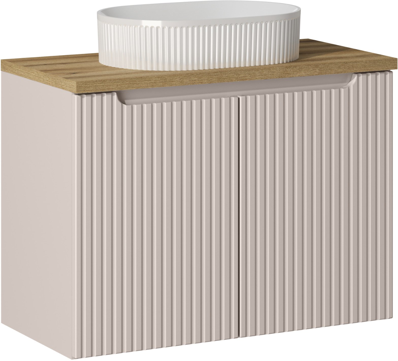 Zestaw meblowy 80cm z blatem i umywalką nablatową Beyond