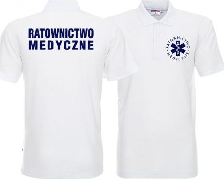 LPP - Promostars Koszulka Polo męska RATOWNICTWO MEDYCZNE biała