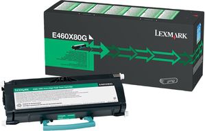 Toner Lexmark E460X80G Black Oryginał (E460X80G)