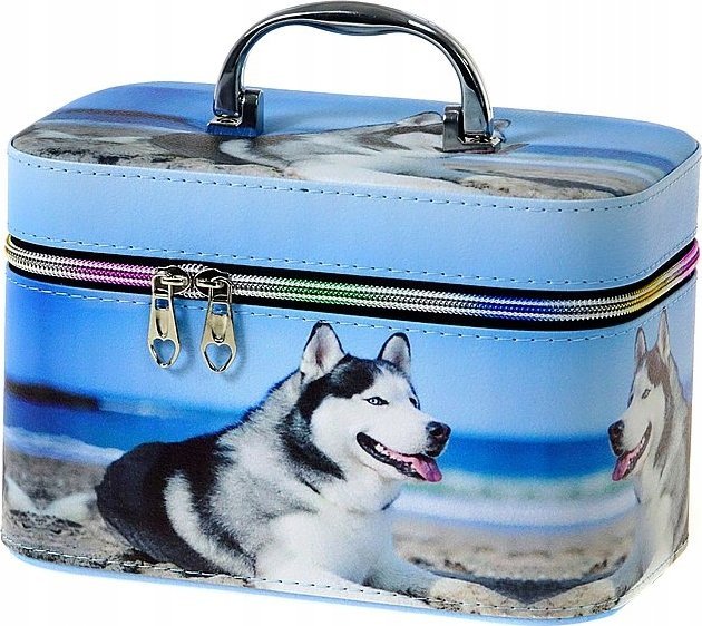 Adar Kuferek M walizka z lusterkiem na zamek 21x14x13cm