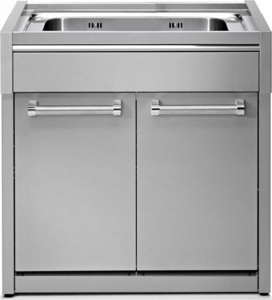 Steel Nerūdijančio plieno spintelė modulis su plautuve Genesi G9S-L1G SS