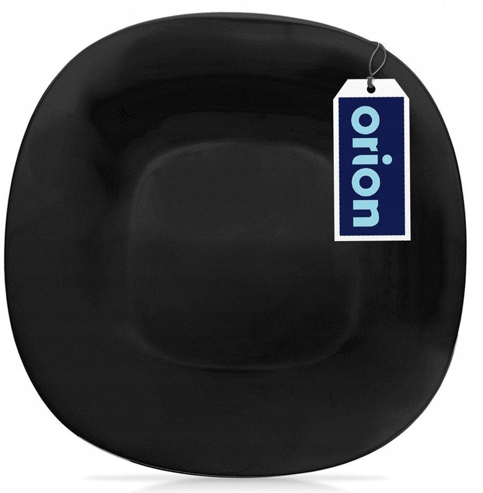 Talerz deserowy szklany czarny LUNA 20.5x20.5x1.8cm ORION 129549