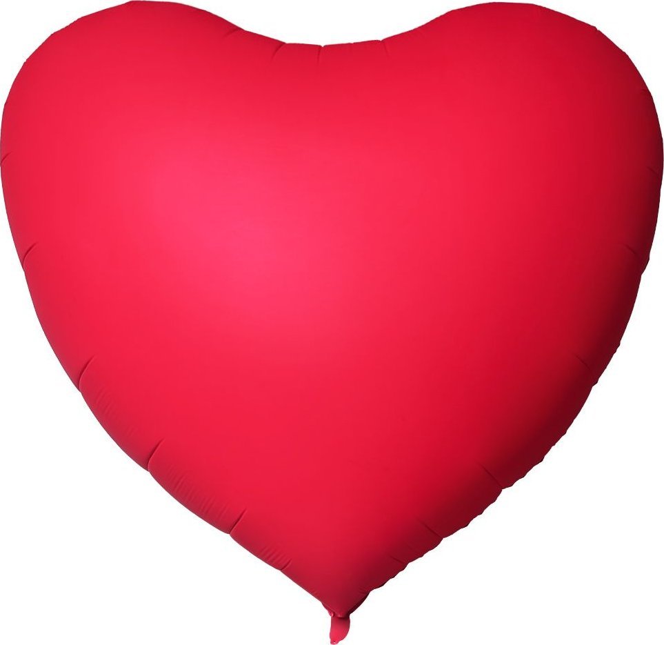 Slowmoose Balon CZERWONE SERCE XXL 140 CM - Dekoracja, Prezent na 18 Urodziny, Ślub, Komunię