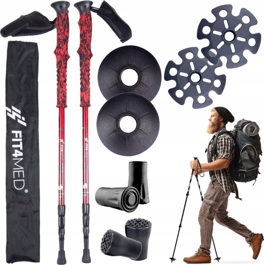 Nordic Walking 2 Kije Kijki Trekkingowe Regulowane