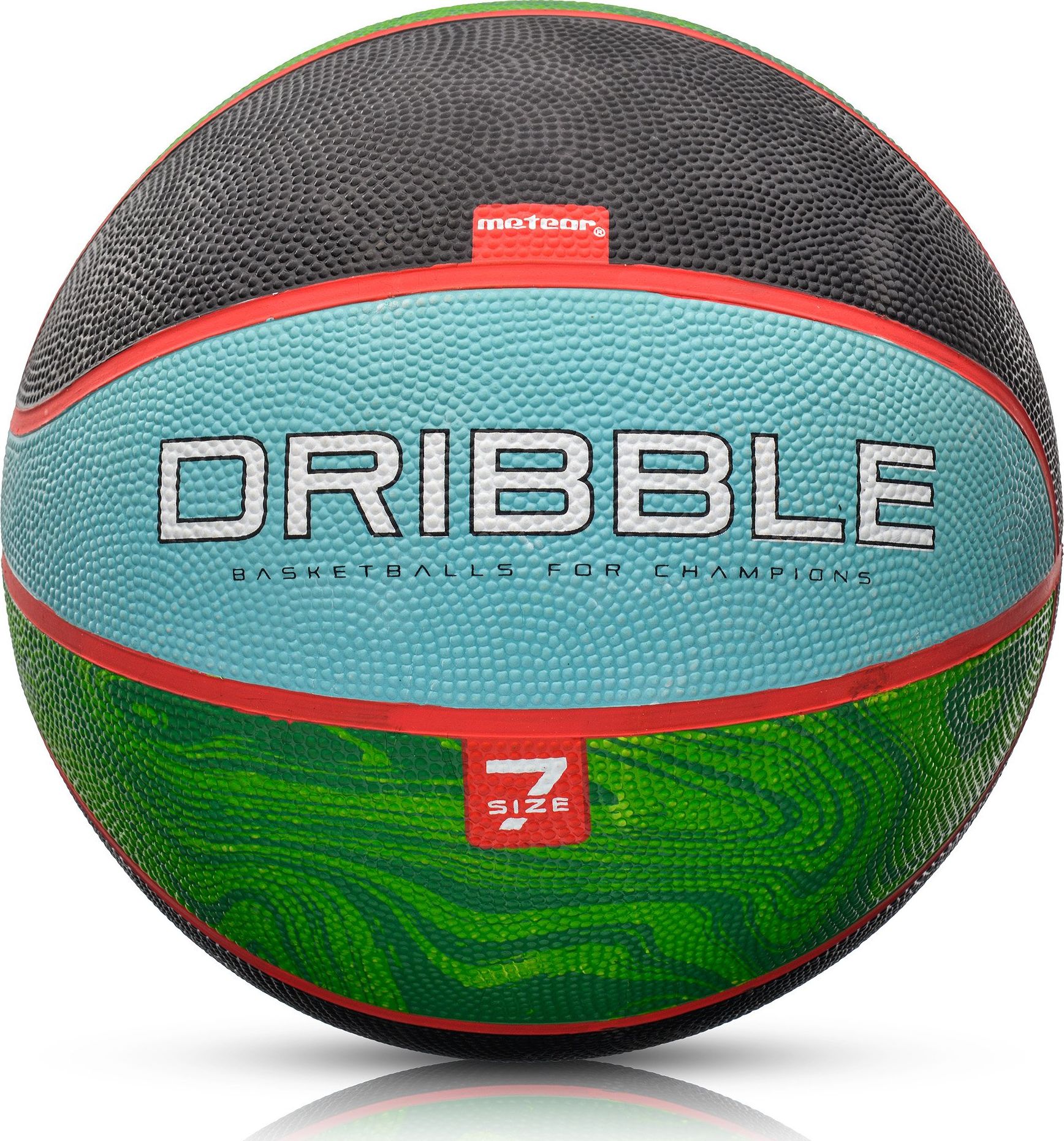 Meteor Piłka koszykowa Meteor Dribble 7 niebieski/zielony Uniwersalny