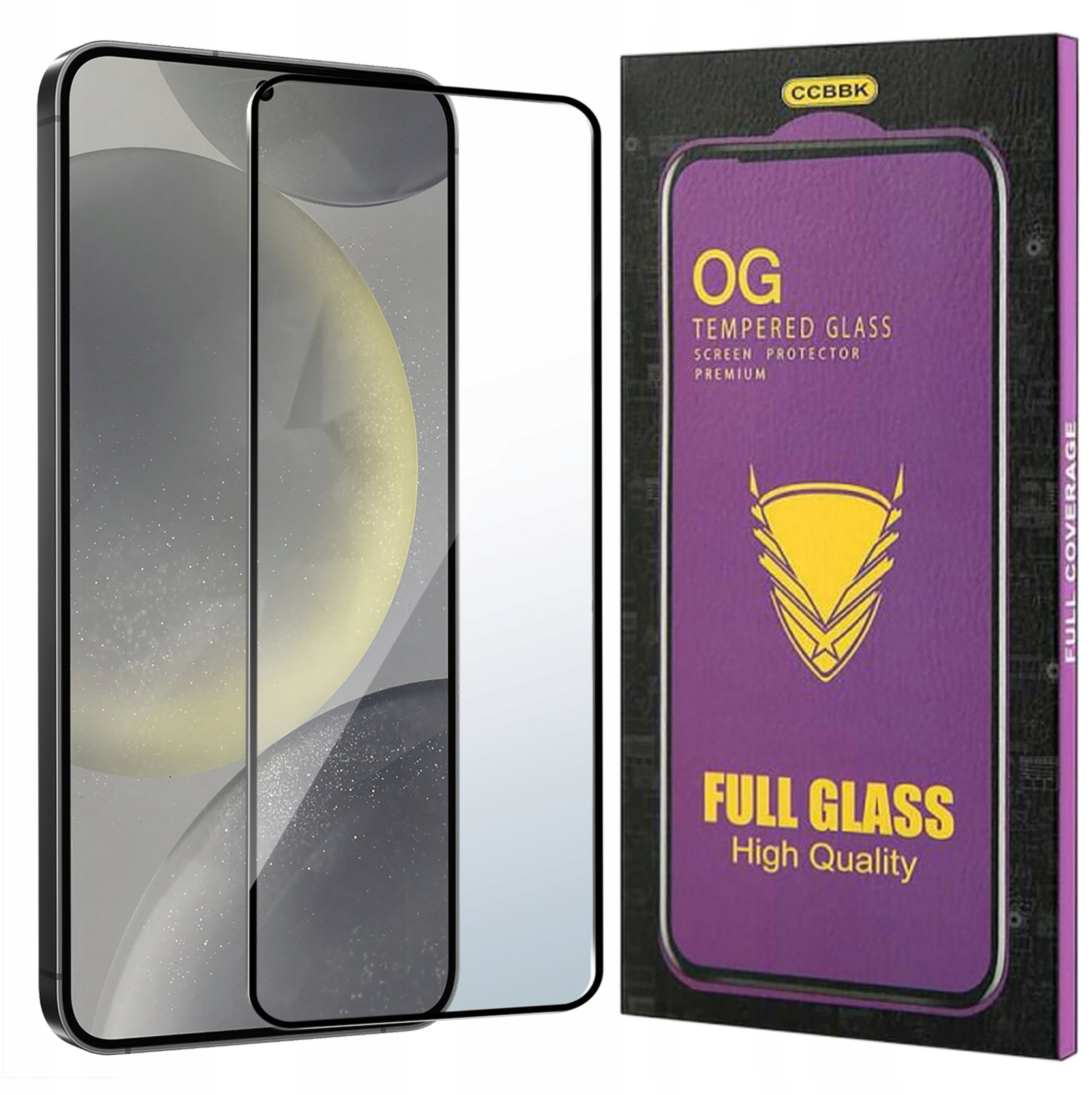 Szkło HARTOWANE 5D do Samsung Galaxy S24 OG PREMIUM CAŁY EKRAN PEŁNE