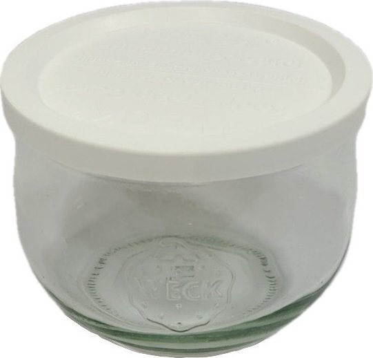 Wamar-Sosenka Zestaw Słoików WECK Pojemność 370 ml średnica 80mm 12sztuk + Plastikowe wieka