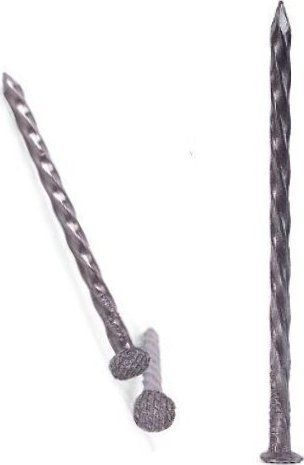 Metalurgia GWOŹDZIE KWADRATOWE SKRĘCANE OCYNKOWANE 3.0*70MM 1KG