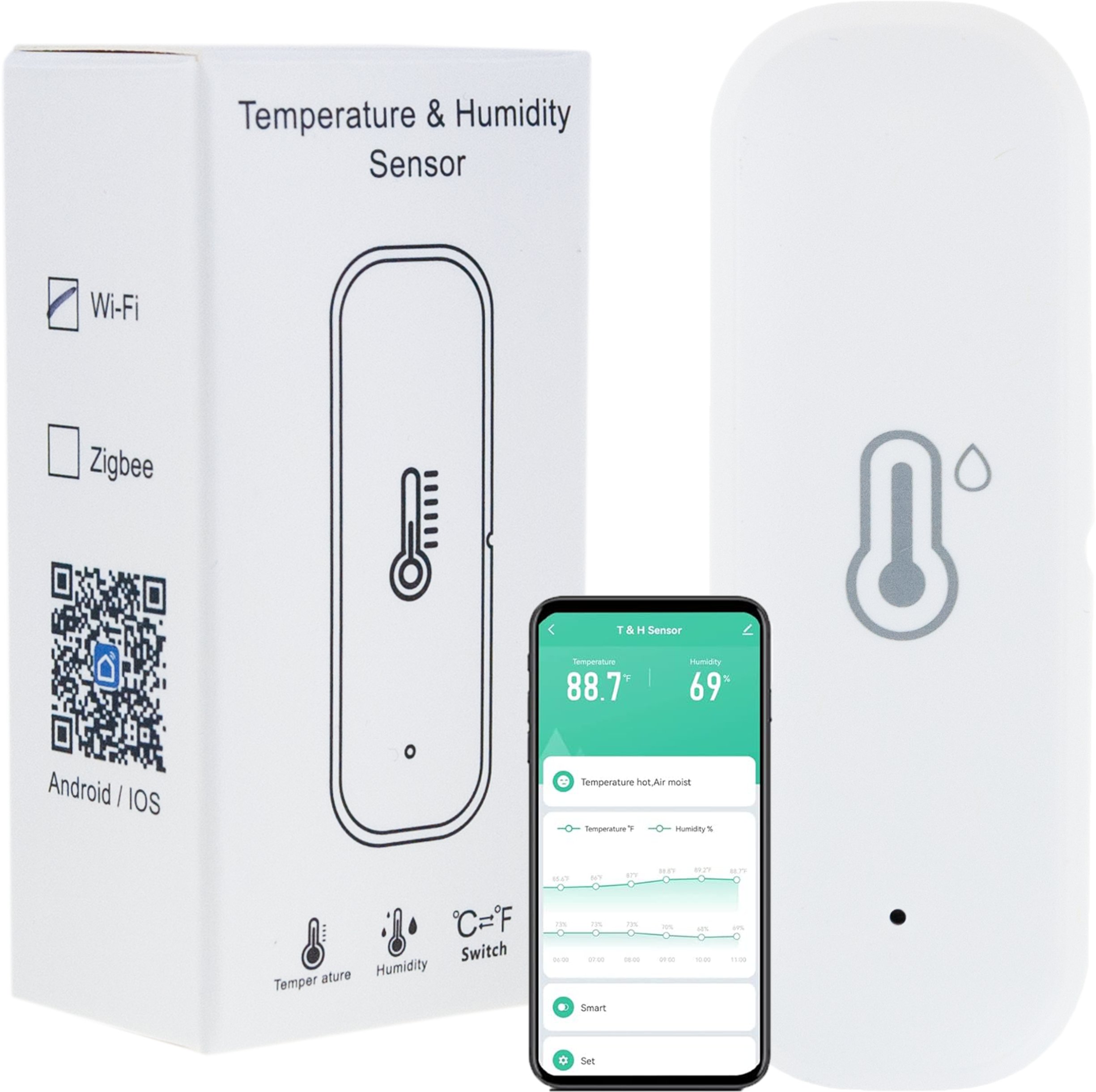 IM002 CZUJNIK WILGOTNOŚCI TEMPERATURY TERMOMETR HIGROMETR