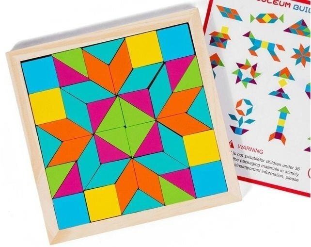 Układanka drewniana geometryczna