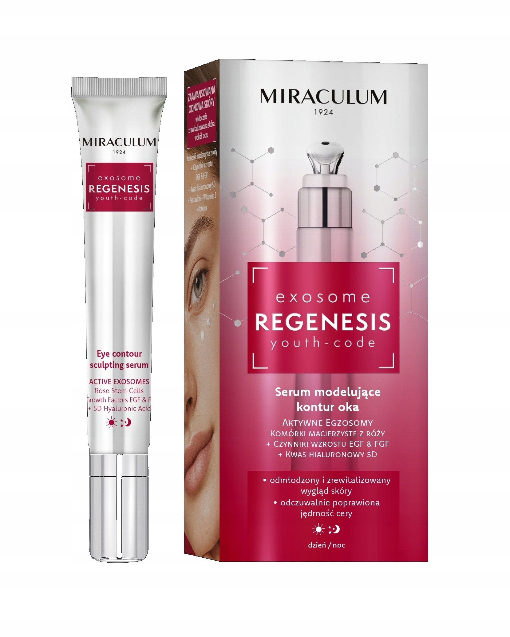 MIRACULUM Exosome Regenesis Youth-Code Serum modelujące kontur oka na dzień i noc 20 ml