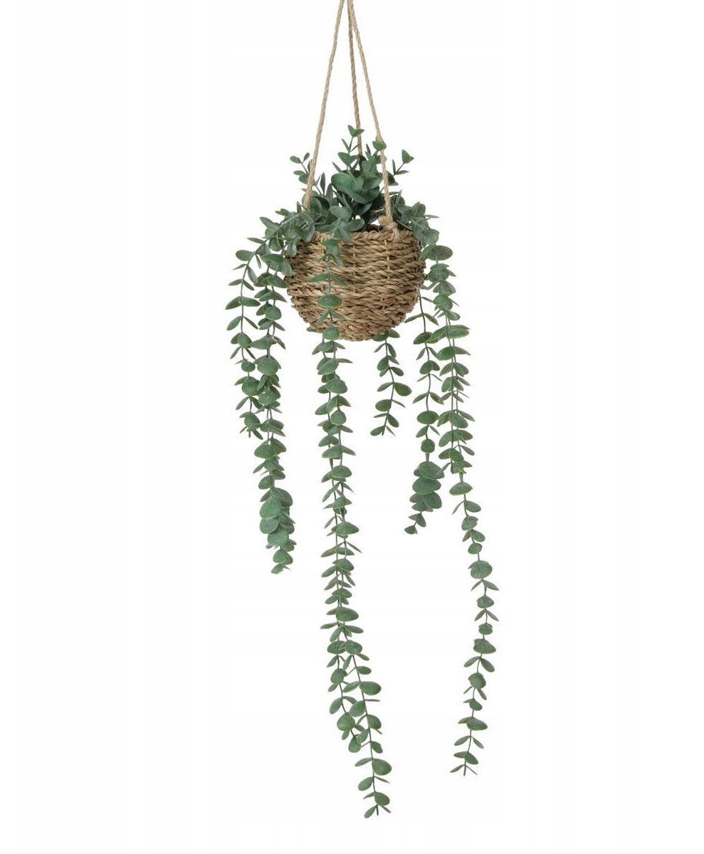 Sztuczna roślina wisząca EUCALYPTUS, 78 cm