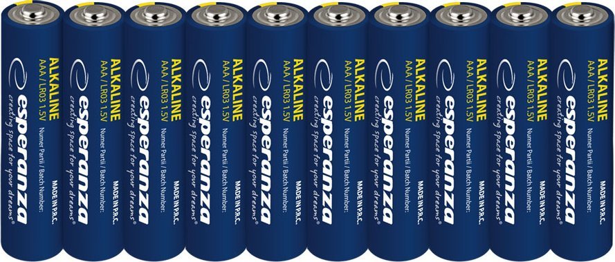 Esperanza EZB113 Esperanza baterie alkaliczne aaa 10szt zgrzewka zawieszana