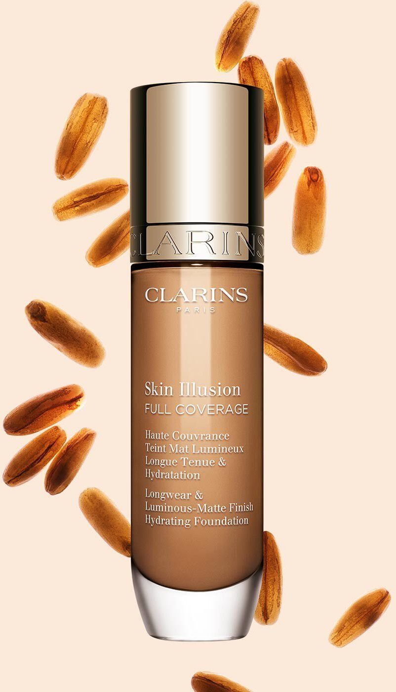 CLARINS SKIN ILLUSION FULL COVERAGE HYDRATING FOUNDATION 112.3N 30ML