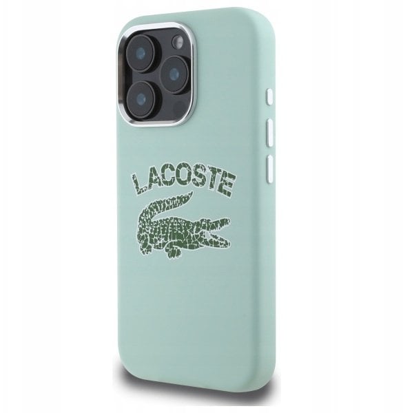 Lacoste LCHMP16LUCRA iPhone 16 Pro 6.3" morelowy hardcase Silicone Cracked Logo MagSafe