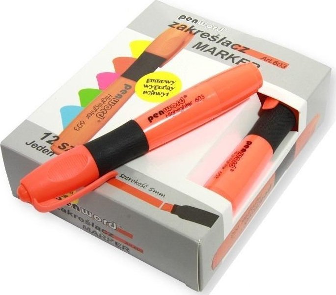 Zakreślacz pomarańczowy (12szt)