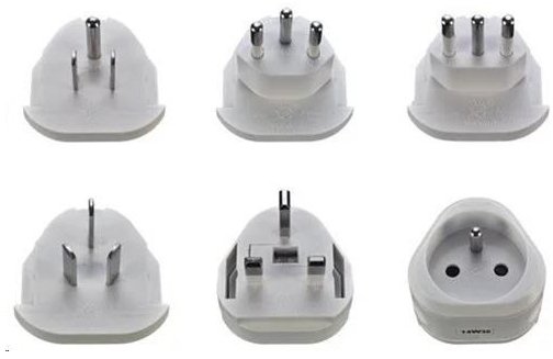4Home Solight Podróżna Przystawka, Uziemienie, Wymienne Wtyczki